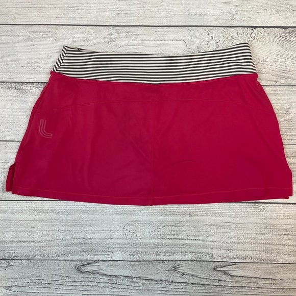 WOMENS LOLE LANGELINIE HOT PINK ATHLETIC TENNIS SKORT SKIRT SHORTS MEDIUM - Picture 6 of 13